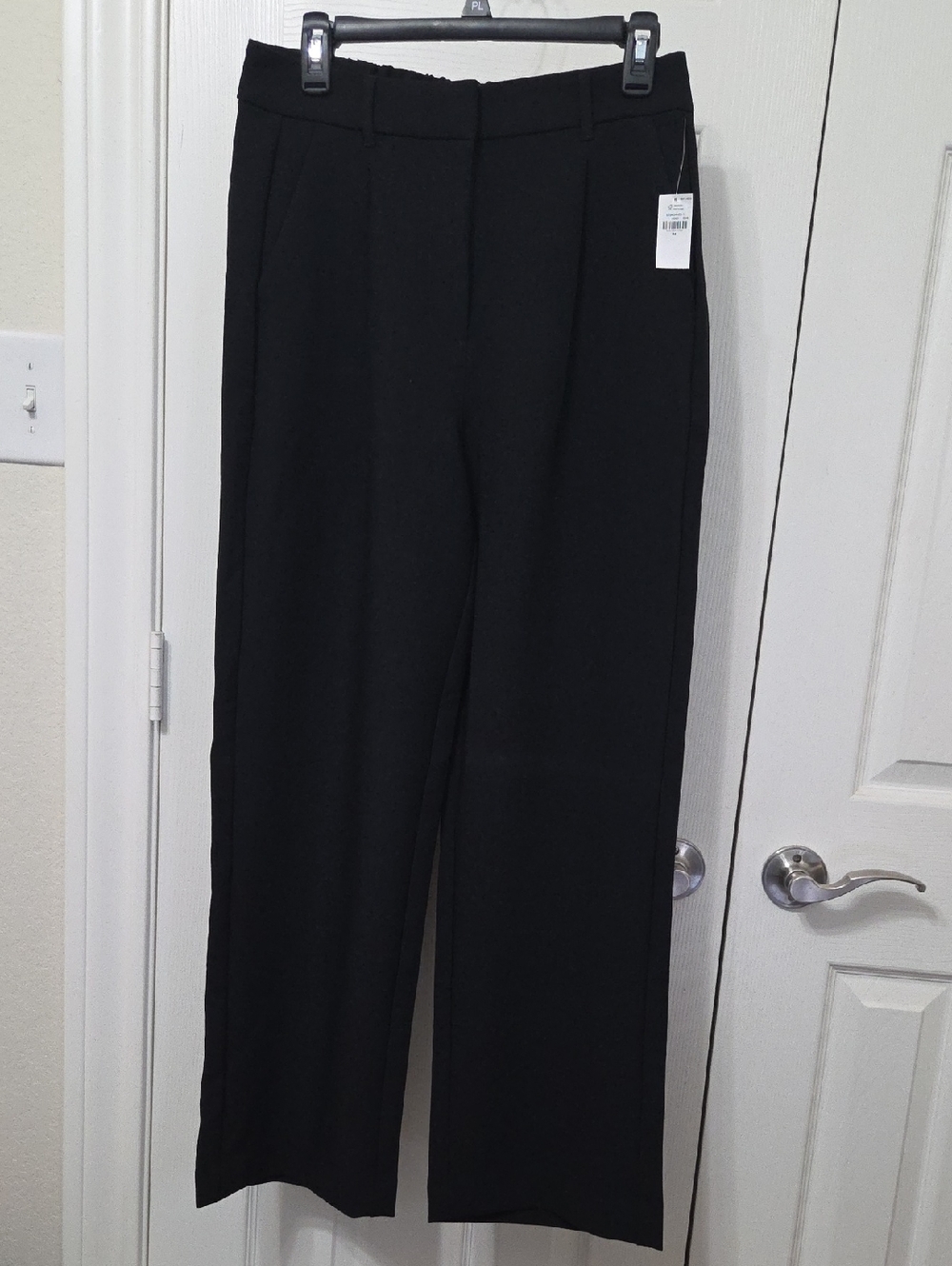 Old Navy Black Wide-Leg Dress Trousers
